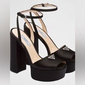 Prada satin heels